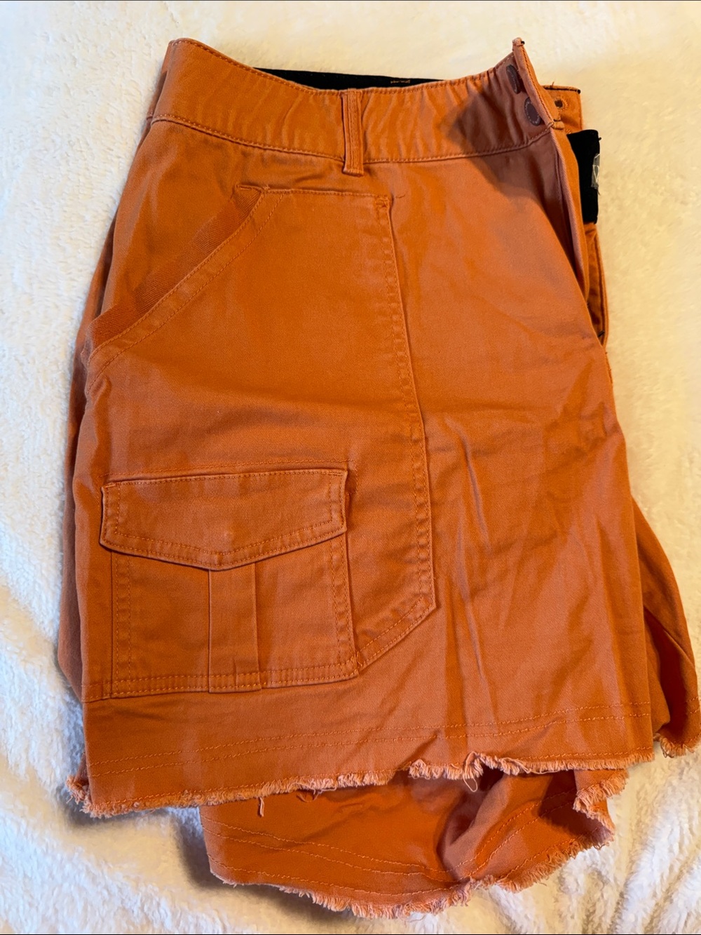 Wit & Wisdom Rust Orange Cargo Skirt Shorts